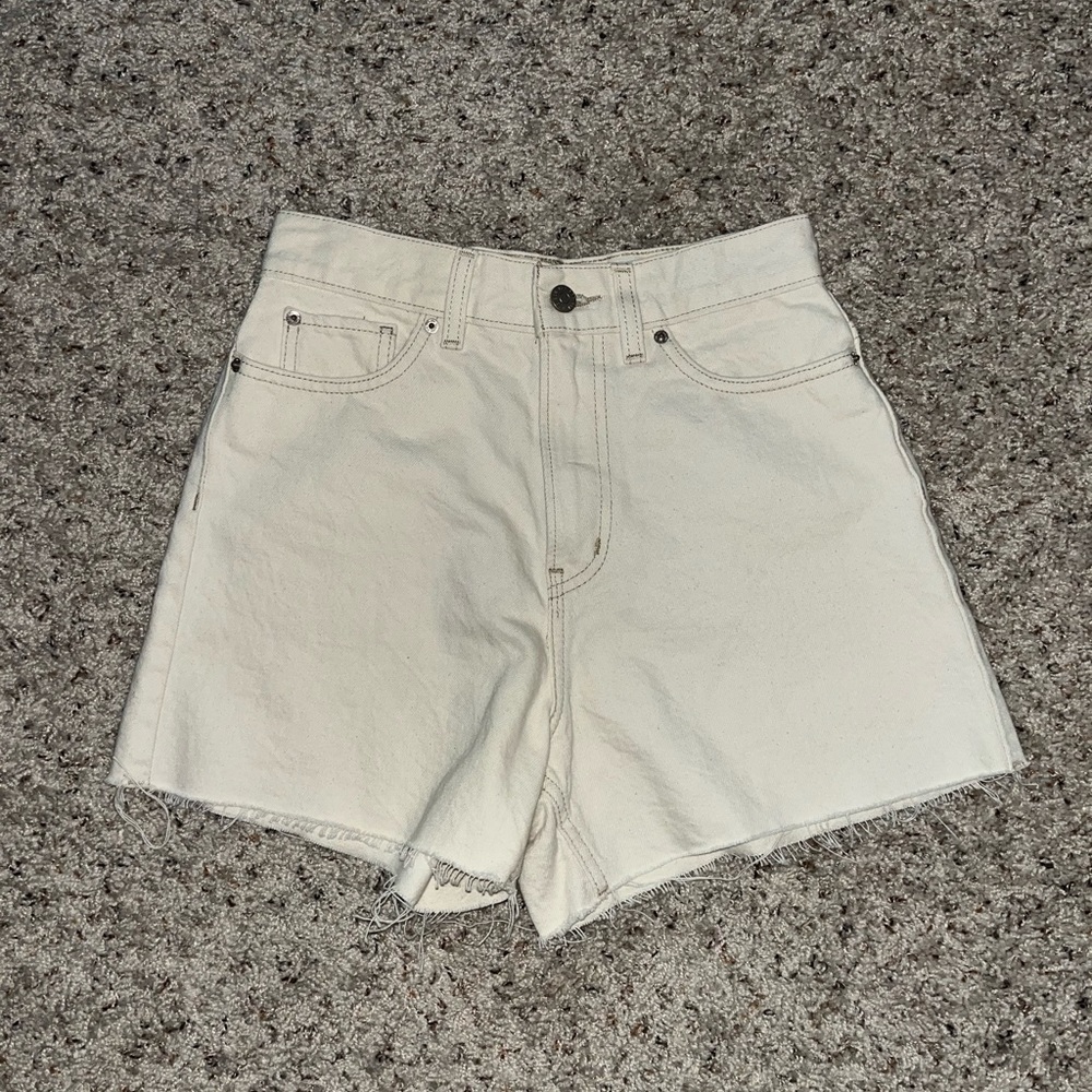 BDG cream Jean shorts